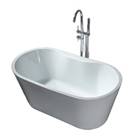 Baignoire moderne personnalisée indépendante Baignoire en acrylique Baignoire profonde pour une personne adulte Salle de bains luxueuse Design minimaliste