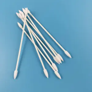 100pcs phân hủy sinh học giấy dính 3mm Micro nhọn bông tăm bông cho mỹ phẩm