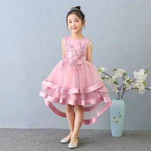 MQATZ High Quality Kids Dress Embroidery Clothes Baby Summer Frock Child Party Garments