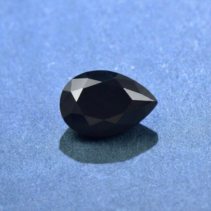 Pierre d'onyx noir naturel, pierre en vrac, coupe facettée, œil de chat, cirée/huilée, fabrication de bijoux DIY, cadeau de Pâques, produit en vrac - Product Image 1