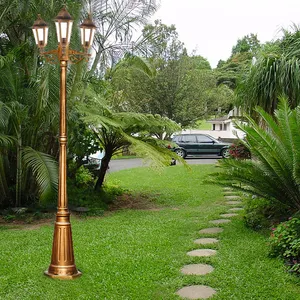 Lampadine a incandescenza materiale plastico prezzo di fabbrica Outdoor 3 anni di garanzia lampione antico IP44 Street Road Garden light