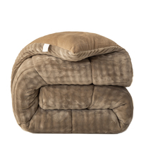 Couette en velours, insert de couette rayé en velours, couette douce et chaude en flanelle pour l'hiver, pour la maison, l'hôtel, vente en gros