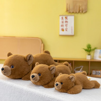 Set Hadiah 3 Boneka Beruang TikTok Viral, Mainan Plush Poliester Super Lembut, Pereda Stres, Hadiah Valentine/Ulang Tahun, Unisex, untuk Anak-anak, Boneka Peluk