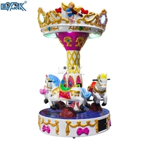 Carrousel musical pour enfants Merry Go Round Mini machine de jeu à pièces pour le divertissement Matière plastique à vendre