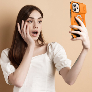 Étui <span class=keywords><strong>de</strong></span> téléphone avec support magnétique en métal pour OPPO Reno 15 Pro 5G/15 5G/15F/15C, coque <span class=keywords><strong>de</strong></span> <span class=keywords><strong>protection</strong></span> pour appareil photo coulissant - Product Image 3