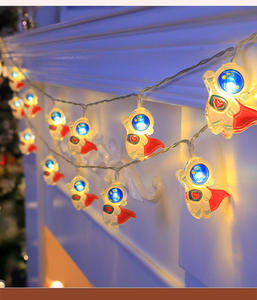 <strong>Magical</strong> <strong>Cloud</strong> Rocket and Astronaut Decor USB Battery Powered Space String Lights for Children's/Kids' Rooms Party Christmas - Product Image 1