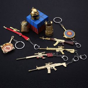 Porte-clés Mode 2021 Eat Chicken Battlegrounds, avec accessoires Sac à dos, Poêle à frire, Casque, 98k, Bijoux pour Femme et Homme, Vente en gros - Product Image 2