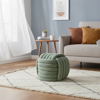Pouf moderne en tissu, mobile, petit, carré, pour changer de chaussures, siège individuel, repose-pieds, chaise, canapé, ottoman