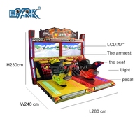 Simulateur de course de Moto de luxe à deux joueurs, Machine de jeu de conduite de Moto Super