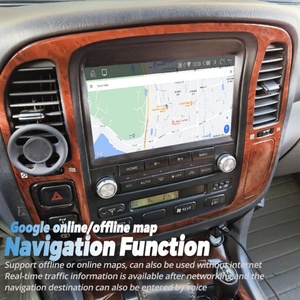 เครื่องเล่นวิดีโอมัลติมีเดียแอนดรอยด์13 LX470 1998-2002 Toyota Landcruiser LC100สเตอริโอวิทยุสูงจีพีเอสออโต้วิทยุ - Product Image 4