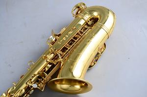 プロ仕様の新型Eb調金管楽器、ゴールドラッカー仕上げのアルトサックス - Product Image 5
