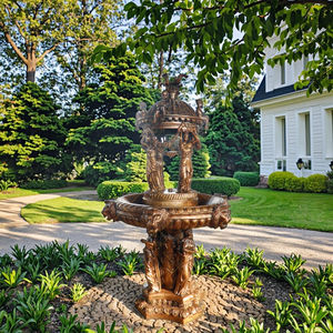 Su misura giardino esterno greco classico giardino decorato grande scultura fontana di bronzo signora - Product Image 1