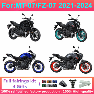 Kit de Carenado Completo para Motocicleta, Compatible con Yamaha MT07 FZ07 2012-2017, <span class=keywords><strong>2021</strong></span>, 2022, 2023, 2024 - Product Image 1