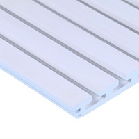 Étagère murale décorative en PVC à fentes étroites, étanche, design moderne, pour usage domestique, avec grille de présentation