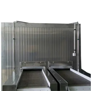 AMF high quality impingement mesh belt plate iqf quick freezing freon tunnel spiral freezer machine
