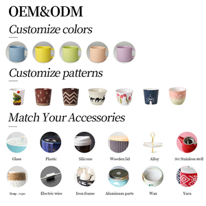 Набор кружек и блюдец для кофе из Саудовской Аравии, 50 мл, ручной работы, матовая глазурь, керамика, для подарка - Product Image 2