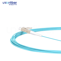 Cable de Fibra Óptica LC 0.9mm 1.5M Verde Agua Simplex Multimodal para Proyectos de Redes Interiores