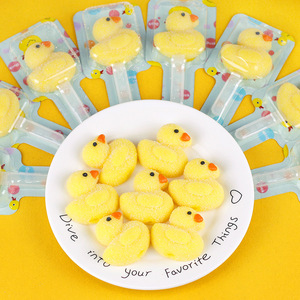 Jin <span class=keywords><strong>Dao</strong></span> <span class=keywords><strong>Gu</strong></span> 21G * 48 pequeño pato amarillo en forma de mini caramelo FIESTA DE Navidad jalea Fudge caramelo - Product Image 2