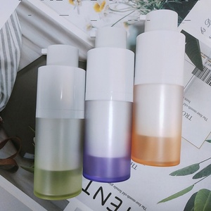 Cosmetic Packaging Custom Color Plastic Vacuum Airless <b>Pump</b> <b>Bottle</b> for Lotion Cream Foundation - Product Image 2