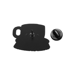 Broche de metal esmaltado con diseño de taza de té divertida, para bebidas, zumos y té de perlas, accesorios de ropa al por mayor - Product Image 4