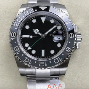 Reloj Mecánico Impermeable de Súper Calidad, 40 mm, VS Factory V3, Acero 904L, Movimiento ETA 3285, 126713, Reloj GMT Bruce Wayne - Product Image 1