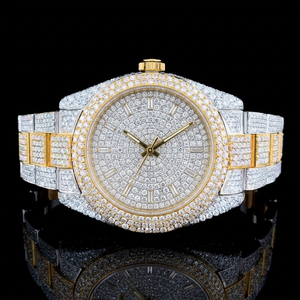 นาฬิกา RUDRA JEWELS หรูหรา ตัวเรือนสแตนเลสสตีลทรงเหลี่ยมสไตล์วินเทจ ประดับเพชรโมอิสซาไนต์ ระบบกลไก ดีไซน์สปอร์ต สวยสง่า - Product Image 1