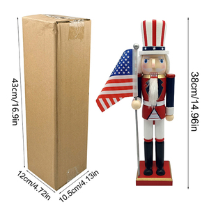 Cascanueces de Nogal del 250 Aniversario para Mesa de Comedor, 4 de Julio, Día de la Independencia de los Estados Unidos, Día de los Caídos - Product Image 3
