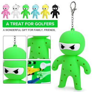 Accesorios de Golf Green Nin/Ja de Último Diseño, Soporte Portátil para Tees de Golf de Goma con Llavero - Product Image 5