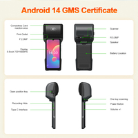 Terminal POS OCOM Android 14 GMS 8 cœurs avec imprimante NFC 6.5 pouces 3 + 32 80MM connectivité Bluetooth USB WiFi