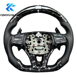 Volante OEM de Fibra de Carbono Forjado y Cuero con Calefacción para <span class=keywords><strong>Hyundai</strong></span> <span class=keywords><strong>Genesis</strong></span> G70 G80 <span class=keywords><strong>Coupé</strong></span> 2.0t 3.3t 3.8t 2019 <span class=keywords><strong>2022</strong></span> - Product Image 1