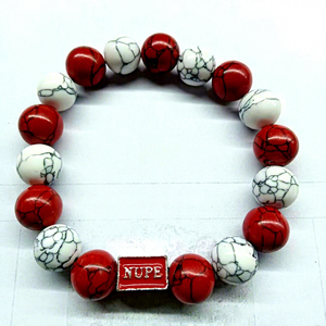 Pulsera NUPÉ/KAY con el Número de la Hermandad Griega ZETA PHI BETA, Estilo Clásico con Cuentas para Hombre, Joyería de Fraternidad, Regalo - Product Image 1