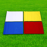 Drapeaux de golf personnalisés avec logo, rouge, blanc, jaune, bleu, en nylon, avec insert tubulaire, pour putting green, en gros