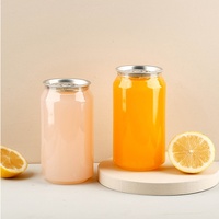 Bouteille en plastique PET transparent de haute qualité joint d'extrémité ouverte facile pour boire boisson jus lait thé boîte en plastique