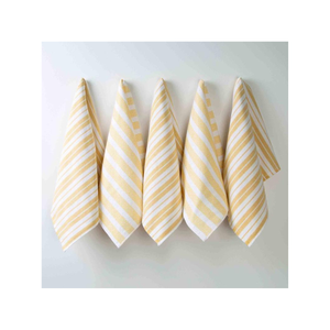 Serviettes de cuisine bleues brodées en coton 100% léger et personnalisable, économiques, lavables en machine, idéales pour une utilisation familiale - Product Image 3