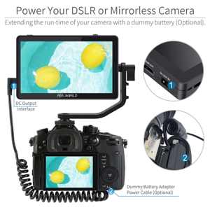 Monitor de Cámara FEELWORLD F6 PLUS V2 de 5.5 Pulgadas y 4K |   Monitor de Campo DSLR con Alimentación Tipo-C, Forma de Onda y Datos para Alquiler de Cine y Fabricantes de Equipos Originales - Product Image 5