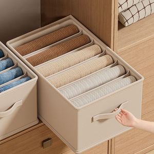 Boîte de rangement pliable en tissu Oxford pour vêtements, organiseur de garde-robe domestique, grande boîte de rangement pour jeans - Product Image 1