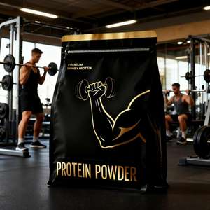 Sachets refermables en aluminium écologiques et recyclables imprimés sur mesure, 0,5 kg à 5 kg, pour l'emballage de poudre de protéines de lactosérum - Product Image 3