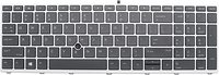 Pengganti Keyboard Laptop Backlit baru untuk HP ProBook 650 G4 655 G4 650 G5 655 G5 dengan Pointer Keyboard Notebook bingkai perak