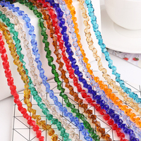 Perles en verre pour la fabrication de bijoux, perles facettées en forme de diamant pour pendentif, collier, bracelet, boucles d'oreilles, décoration de la maison, accessoires de bricolage