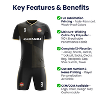 OEM Maßgefertigtes Großhandels-Fußballtrikot-Set Schnelltrocknend Atmungsaktives Mesh, Fußballanzüge für Vereine und Fans