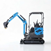 Mini-excavatrice avec moteur Kubota, 2 tonnes, rotation latérale, compacte, sur chenilles, pour jardin, ferme, construction, aménagement paysager, prix d'usine