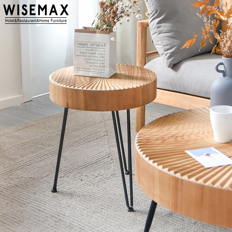 Wise Wise OAK round table ワイスワイス　オーク Worlds Away Oslo Coffee Table Light Cerused Oak – CLAYTON GRAY HOME