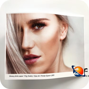 Trung Quốc nhà máy bán buôn 115gsm 135gsm không thấm nước tự dính <span class=keywords><strong>Glossy</strong></span> Sticker giấy giấy ảnh cho máy in phun Kích thước in <span class=keywords><strong>A4</strong></span> - Product Image 6