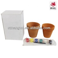 Mini terre cuite argile planteur en vrac Pots de fleurs en céramique pour jardin pépinière décoration ronde Design pour Cactus plantes succulentes