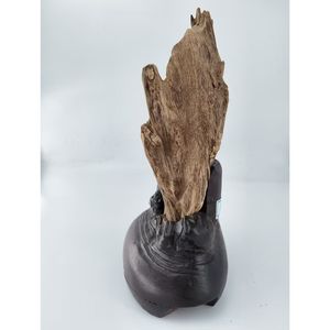 Yixiaji Feng Shui Wooden Sculpture for Chinese New Year Home Decor-Irregular Shape Wood <strong>Handicraft</strong> - Product Image 3