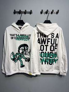 Snelle Levering Dat Is Ontzettend Veel Hoestsiroop Topkwaliteit 100% Katoenen Streetwear Trendy Oversized Sweatshirt Hoodie Voor Mannen - Product Image 4