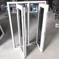 Fenêtre à battant en PVC au design moderne, économie d'énergie, insonorisée, résistante au vent et aux intempéries, extérieure, sur mesure pour maison, appartement, villa