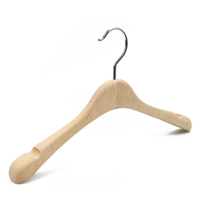 Cintres en bois de luxe <span class=keywords><strong>haut</strong></span> de gamme avec rainures antidérapantes pour femmes et vêtements pour enfants pour accrocher des chemises pour femmes - Product Image 2