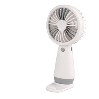 Ventilateur de bureau portable USB pliable en plastique, 3 vitesses, à main, pour extérieur, compact, idéal pour les voyages, avec contrôle par application, en anglais