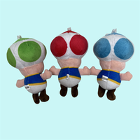 Vente en gros de jouets en peluche Super Mario de 4 à 8 pouces, porte-clés en peluche créatifs, poupées pour machines à griffes, cadeaux d'anniversaire pour enfants